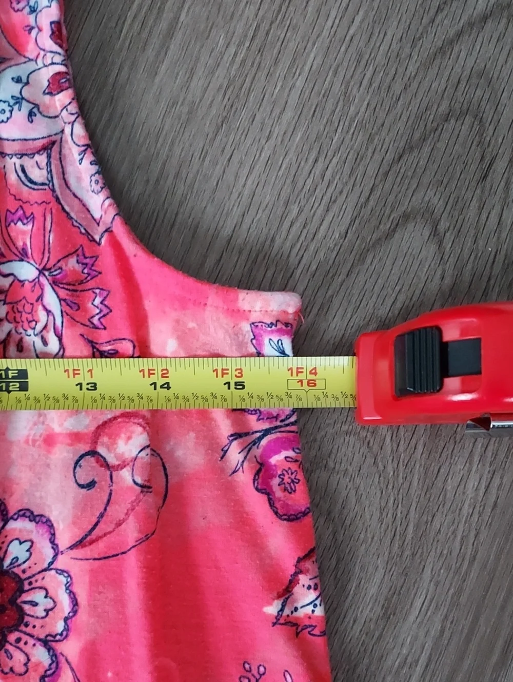 Justice Bright Pink Floral Tank Top